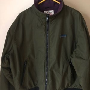 LL Bean Warm Up Jacket Men large